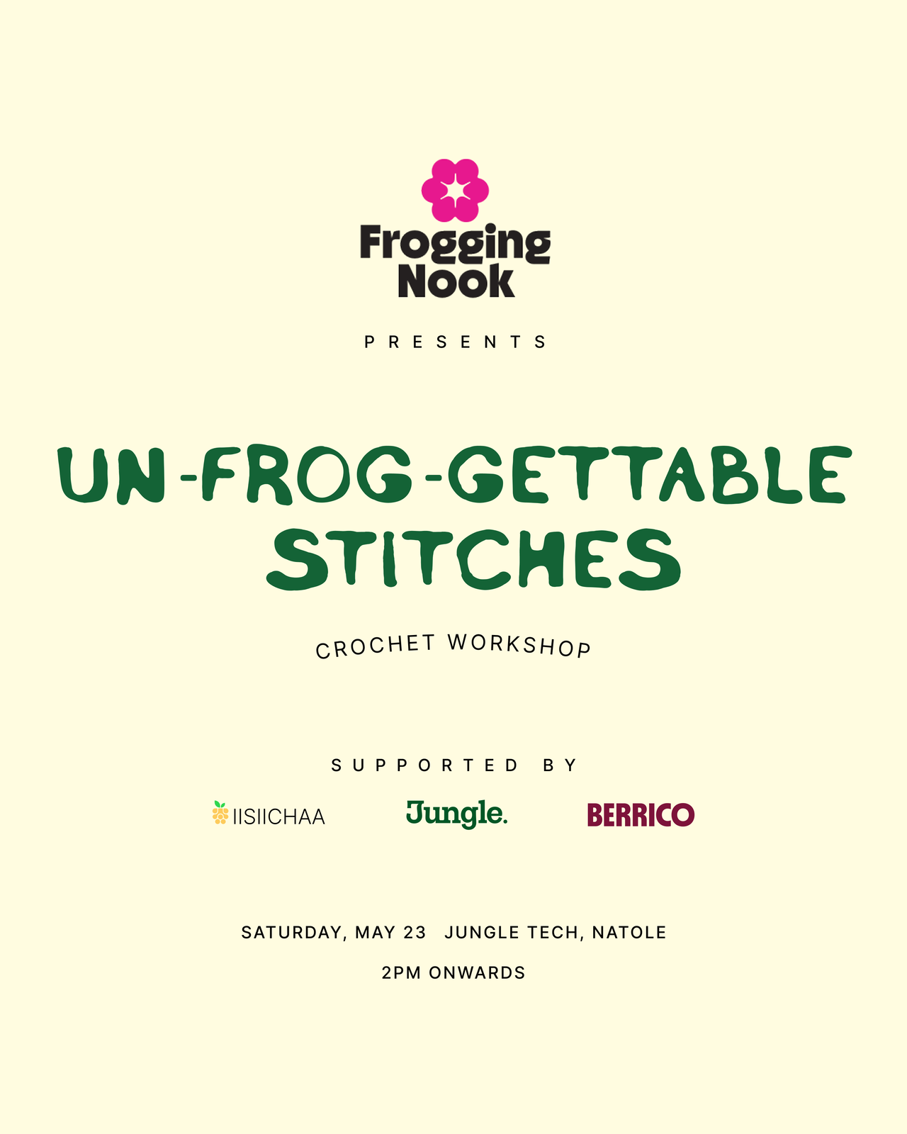 Un-Frog-Gettable Stitches
